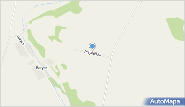 Pawłowice Wielkie, Przybędów, mapa Pawłowice Wielkie