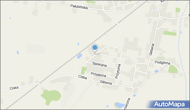 Pinczyn, Przytulna, mapa Pinczyn