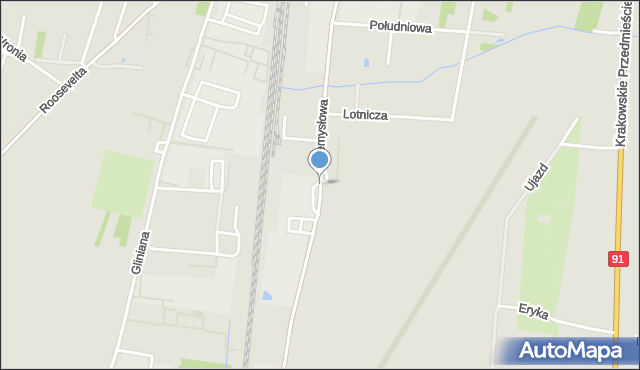 Piotrków Trybunalski, Przemysłowa, mapa Piotrków Trybunalski