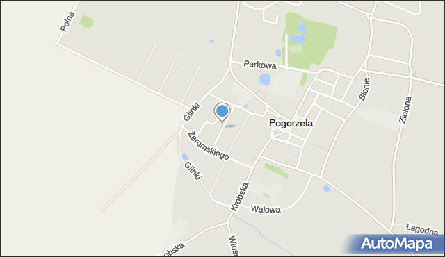 Pogorzela powiat gostyński, Prusa Bolesława, mapa Pogorzela powiat gostyński