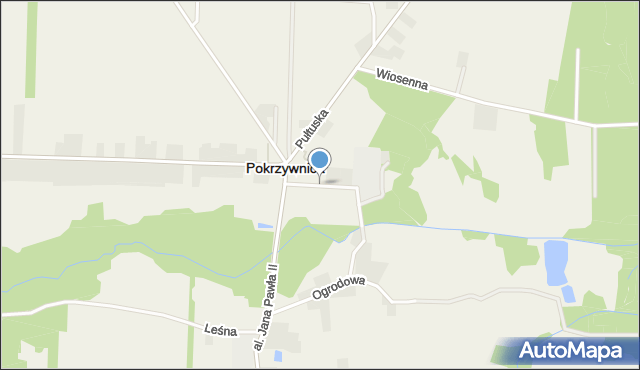 Pokrzywnica powiat pułtuski, Przemysłowa, mapa Pokrzywnica powiat pułtuski