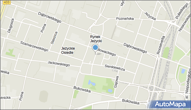 Poznań, Prusa Bolesława, mapa Poznania