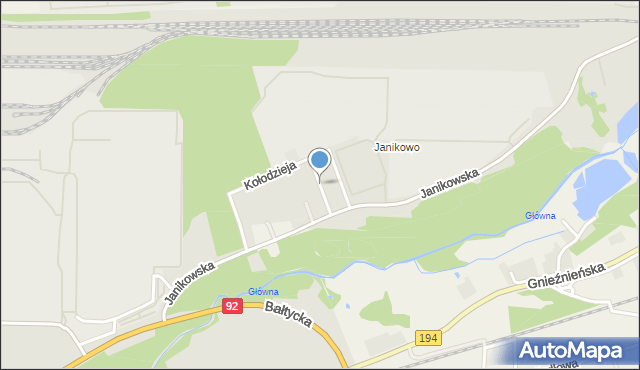 Poznań, Prząśniczki, mapa Poznania