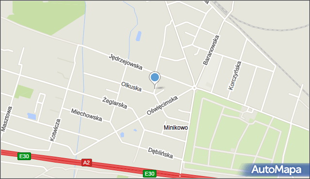 Poznań, Przedborska, mapa Poznania