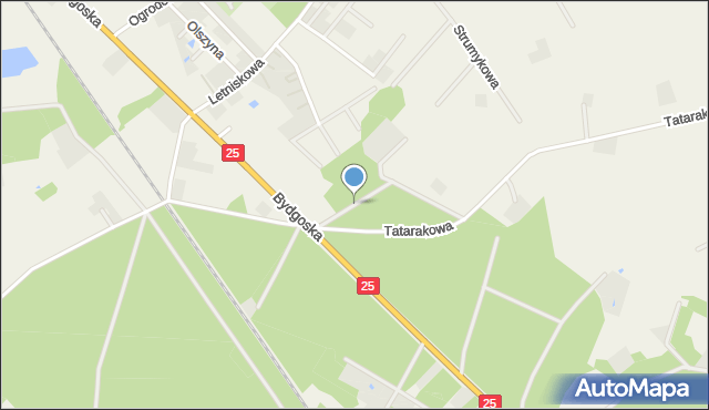 Prądocin gmina Nowa Wieś Wielka, Przy Lesie, mapa Prądocin gmina Nowa Wieś Wielka