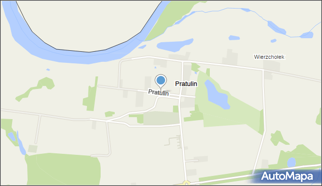 Pratulin, Pratulin, mapa Pratulin