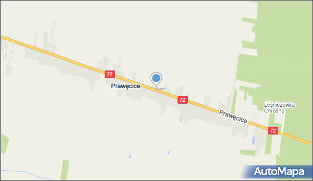 Prawęcice, Prawęcice, mapa Prawęcice