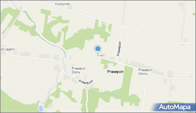 Prawęcin, Prawęcin, mapa Prawęcin