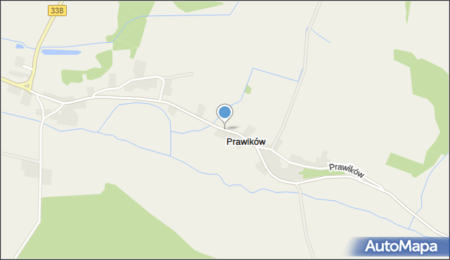 Prawików, Prawików, mapa Prawików