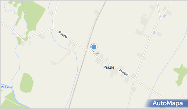 Prażki, Prażki, mapa Prażki