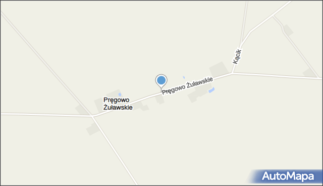 Pręgowo Żuławskie, Pręgowo Żuławskie, mapa Pręgowo Żuławskie