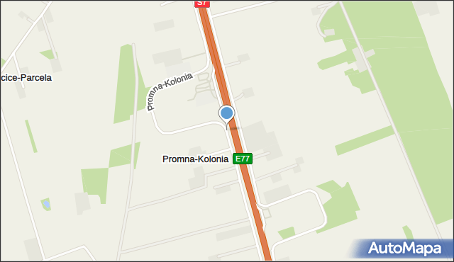 Promna-Kolonia, Promna-Kolonia, mapa Promna-Kolonia