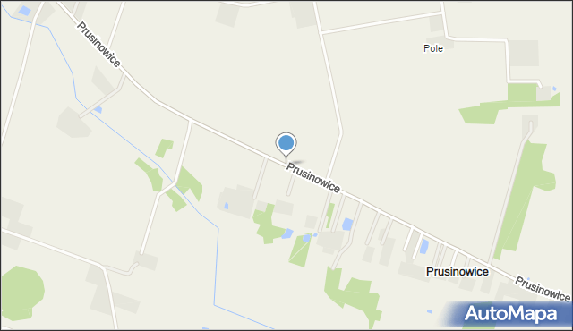 Prusinowice gmina Lutomiersk, Prusinowice, mapa Prusinowice gmina Lutomiersk