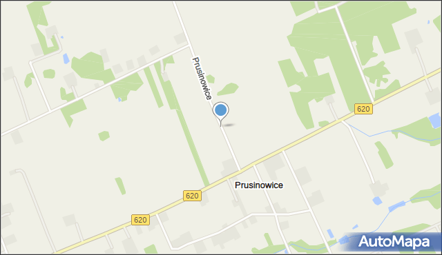 Prusinowice gmina Świercze, Prusinowice, mapa Prusinowice gmina Świercze