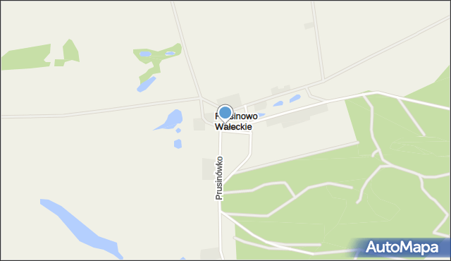 Prusinowo Wałeckie, Prusinowo Wałeckie, mapa Prusinowo Wałeckie