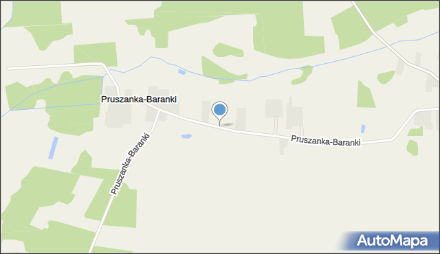 Pruszanka-Baranki, Pruszanka-Baranki, mapa Pruszanka-Baranki
