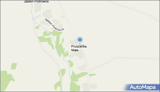 Pruszanka Mała, Pruszanka Mała, mapa Pruszanka Mała