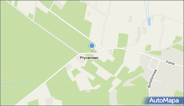 Prycanowo, Prycanowo, mapa Prycanowo