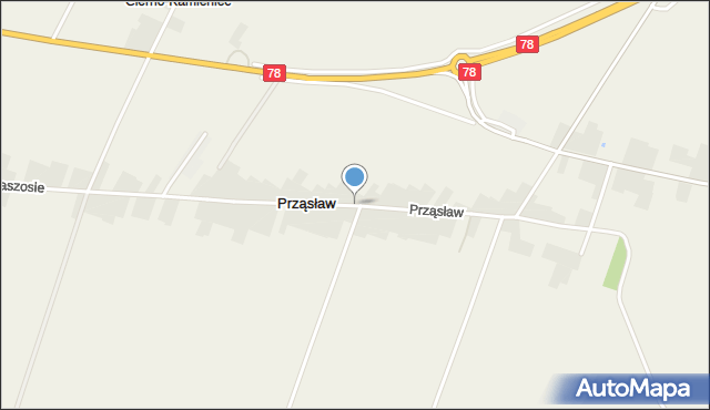 Prząsław, Prząsław, mapa Prząsław