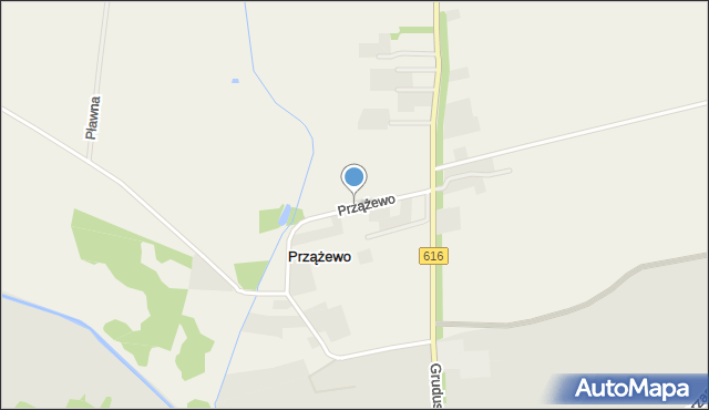 Przążewo, Przążewo, mapa Przążewo