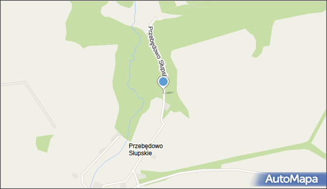 Przebędowo Słupskie, Przebędowo Słupskie, mapa Przebędowo Słupskie