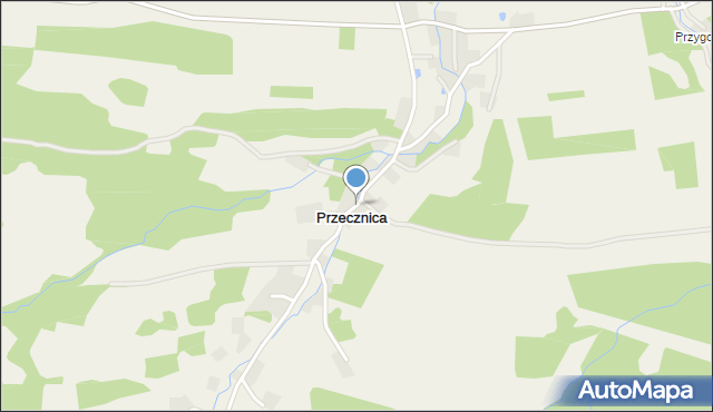 Przecznica, Przecznica, mapa Przecznica