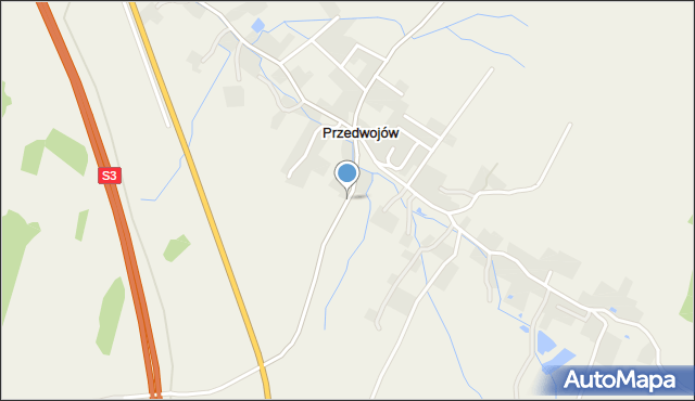 Przedwojów, Przedwojów, mapa Przedwojów