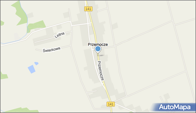 Przemocze, Przemocze, mapa Przemocze