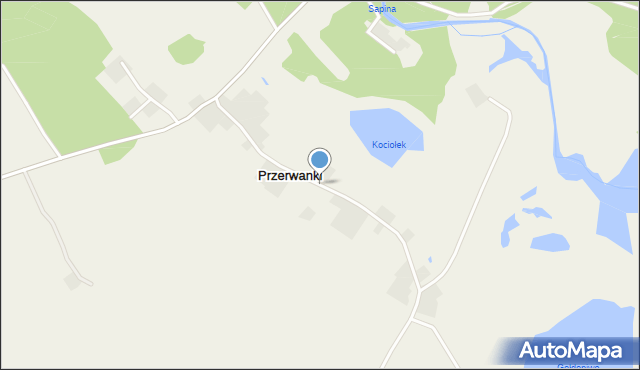 Przerwanki, Przerwanki, mapa Przerwanki