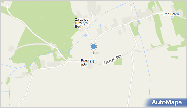 Przeryty Bór, Przeryty Bór, mapa Przeryty Bór