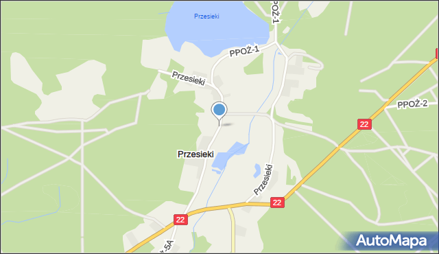 Przesieki, Przesieki, mapa Przesieki