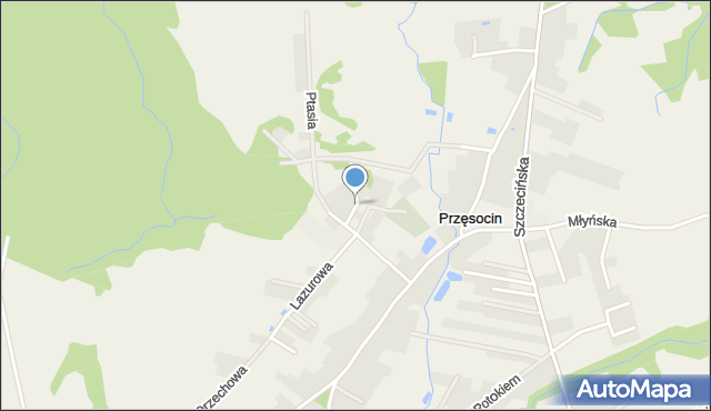 Przęsocin, Przęsocin, mapa Przęsocin