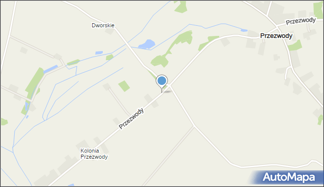 Przezwody gmina Wilczyce, Przezwody, mapa Przezwody gmina Wilczyce