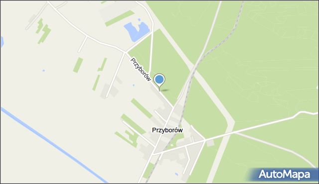 Przyborów gmina Bodzechów, Przyborów, mapa Przyborów gmina Bodzechów