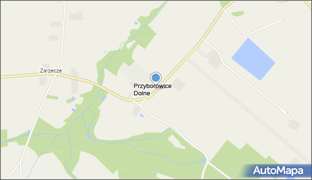 Przyborowice Dolne, Przyborowice Dolne, mapa Przyborowice Dolne