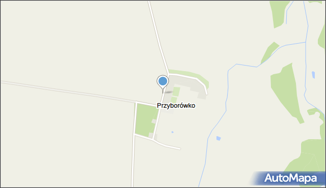 Przyborówko, Przyborówko, mapa Przyborówko