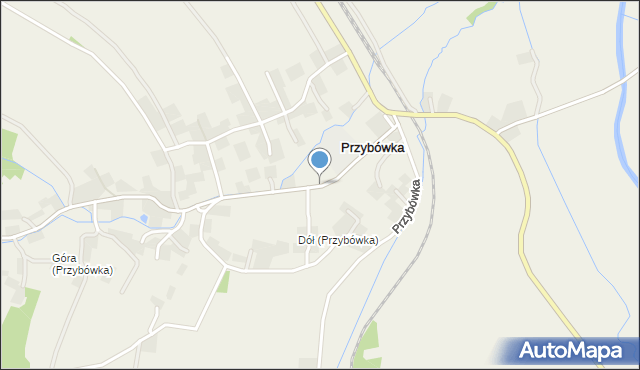 Przybówka, Przybówka, mapa Przybówka