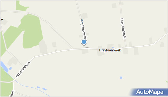 Przybranówek, Przybranówek, mapa Przybranówek