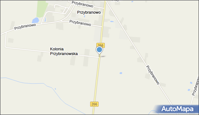 Przybranowo, Przybranowo, mapa Przybranowo