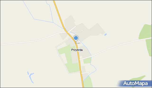 Przybrda, Przybrda, mapa Przybrda