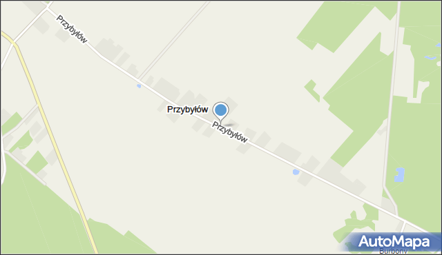 Przybyłów gmina Koło, Przybyłów, mapa Przybyłów gmina Koło