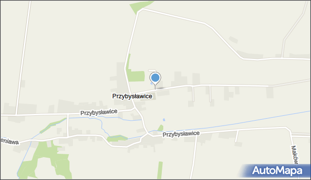 Przybysławice gmina Gołcza, Przybysławice, mapa Przybysławice gmina Gołcza