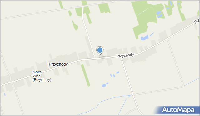 Przychody gmina Międzyrzec Podlaski, Przychody, mapa Przychody gmina Międzyrzec Podlaski