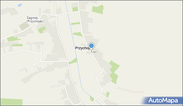 Przychojec, Przychojec, mapa Przychojec