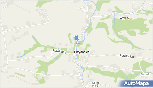 Przydonica, Przydonica, mapa Przydonica