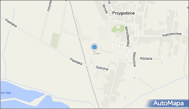 Przygodzice, Przedmieście, mapa Przygodzice