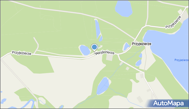 Przyjezierze gmina Kępice, Przyjezierze, mapa Przyjezierze gmina Kępice