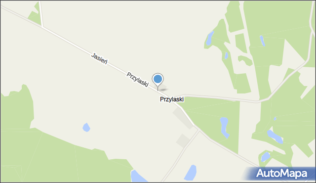 Przylaski gmina Czarna Dąbrówka, Przylaski, mapa Przylaski gmina Czarna Dąbrówka