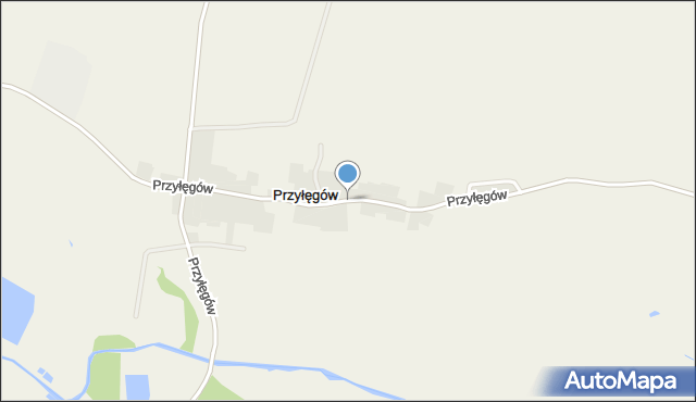 Przyłęgów, Przyłęgów, mapa Przyłęgów