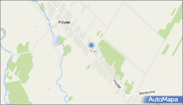 Przyłęk gmina Paradyż, Przyłęk, mapa Przyłęk gmina Paradyż